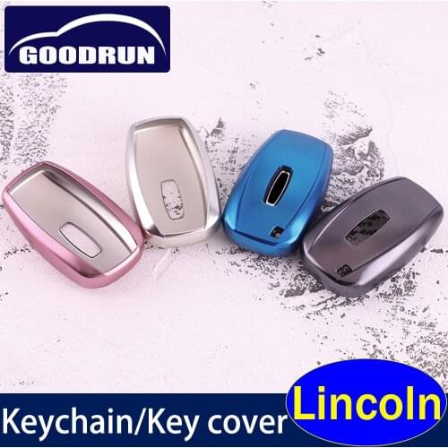 TPU Car Key Case Keychain For Lincoln full cover protect holder auto interior exterior accessories