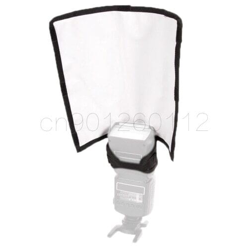Universal Foldable Speedlight Reflector Snoot Sealed Flash Softbox Diffuser Bender for SB900 SB600 430EX 580EX Flash Softbox