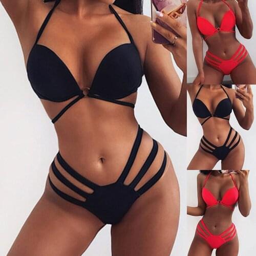 Women Swimsuit Sexy Push Up Micro Bikinis Set Swimming Bathing Suit Beachwear Summer Brazilian Bikini 2021 Swimwear