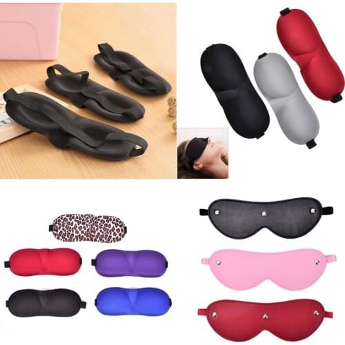 1Pcs 3D Soft Sleep Mask Natural Sleeping Eye Mask Eyeshade Cover Shade Eye Patch Women Men Portable Blindfold Travel Eyepatch