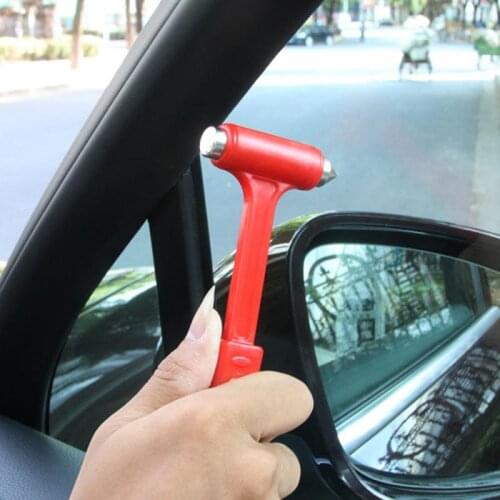 Car Window Glass Breaker Seat Belt Glass Breaker Safety Hammer LifeSaving Escape Hammer Cutting Knife Auto Interior Accessories