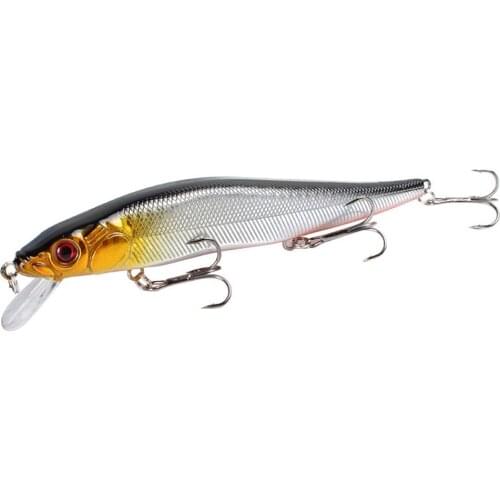 1pcs Classic Minnow Fishing Lure Hard Artificial Bait Bionic 3D Eyes 14cm 23g Fishing Wobblers Crankbait Plastic Fish Tackle