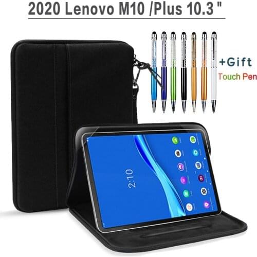 Tablet sleeve case For Lenovo TAB M10 Plus 2020 X606F 10.3 inch For 2020 Lenovo Tab m10 10.1 TB-X605F handbag Stand Pouch Case