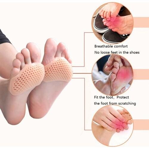 1Pair Gel Toe Separator Splint Feet Sleeve Pads For Feet Pain Relief Forefeet Sleeve Cushions Pads Foot Care new