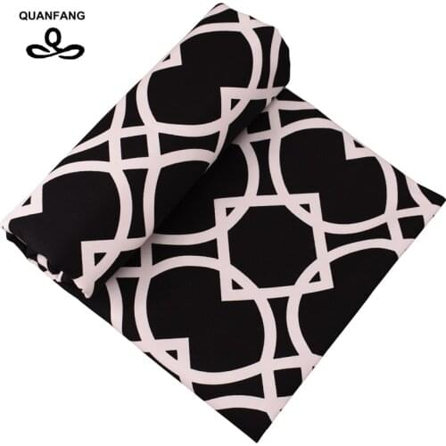 QUANFANG Geometric patterns cotton Canvas Fabric For Handmade Cloth Sofa Curtain Bag Shoes Home Decoration Material Half Meter