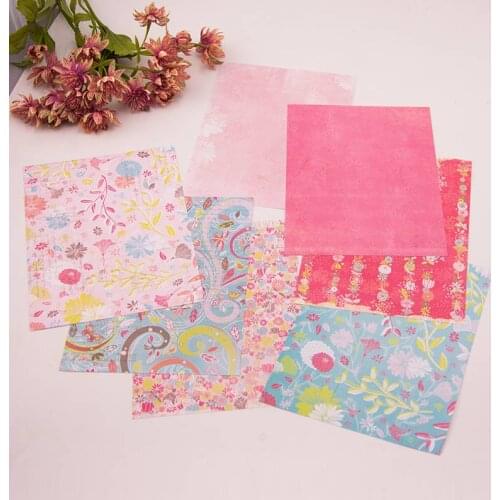 KLJUYP Flowers 14 sheets 15x20cm Single-side Decorative Scrapbooking DIY handmade Craft paper pp06