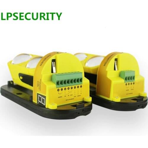 LPSECURITY 30 TO 100M LED indicator IR 2 beam detector Outdoor IR Sensor Dual Beam Infrared Barrier Detector gsm Alarm system
