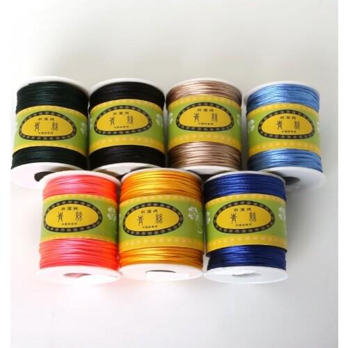 1.5MM 70M/roll Nylon Blue Pink Black Purple Red Brown Green Beading Cord Satin Braided String Thread Wire For Jewelry Making