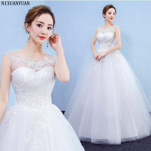 New Romantic Scoop Elegant Princess Wedding Dress 2021 Sleeveless Appliques Celebrity Ball Gown vestido De Noiva