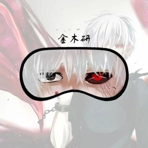 New Tokyo Ghoul Eye Patch Anime Sleep Blindfold Fushiguro Megumi Casual Ken Kaneki Eyes Mask Eyepatch Breathable Cute Cartoon