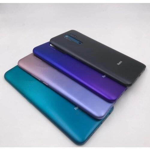 Original For Xiaomi Redmi 9 Back Battery Cover Rear Housing Door Case With Power Volume Buttons Replace For Redmi9 Battery Cover