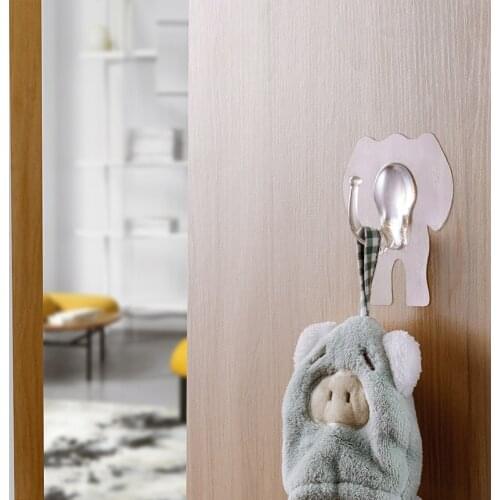 Transparent Bathroom Kitchen Wall Hooks Waterproof Self Adhesive