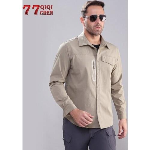 Qiqichen Mens Silk Shirts