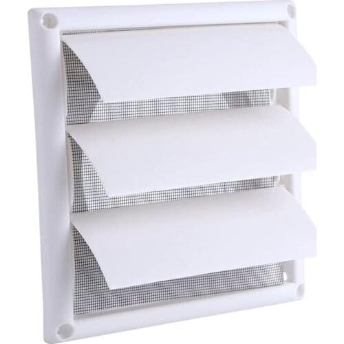 Wall Air Vent Cover Ventilation Grille Plastic Outlet Louvre Air Vent Grille Wall Duct Grill Louvered (20 X 20CM)