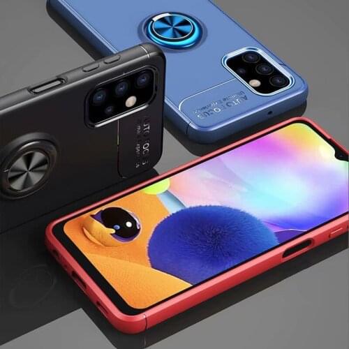 Silicone Case For Samsung Galaxy A12 A32 A22 A52 A72 M12 M51 Cover Magnet Ring Stand Frosted Phone Case For Samsung A42 5G 2021
