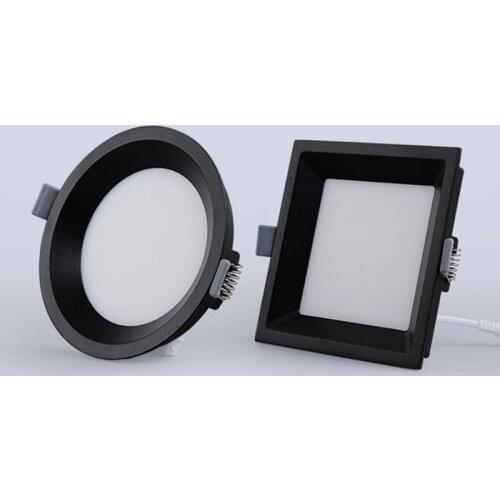 LED Kitchen and Bathroom Recessed Light, AC85-265V Round / Square LED Ceiling Lamp, Home Lighting, 5W, 9W, 12W, 16W, 22W