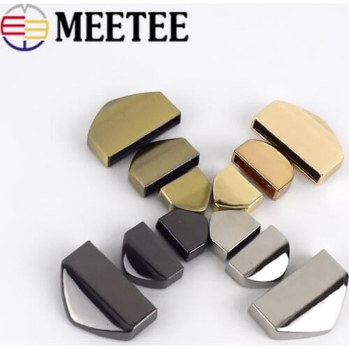 30pcs 12/18/25mm Metal Tail End Clip Stopper Buckles Zipper Hook Bags Screws Decoration Buckle DIY Carfts Accessory KY421