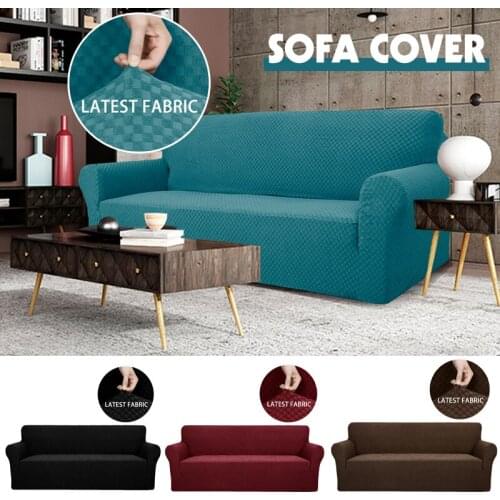 1/2/3/4 Seater Jacquard Sofa Covers For Living Room Elastic Chaise Longue Couch Slipcover Chair Protector Covers
