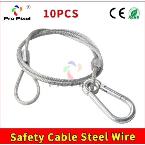 10pc Safety Cable Steel Wire Stage Light Safety Ropes Security Cable Equipment Bar Led Moving Head par light