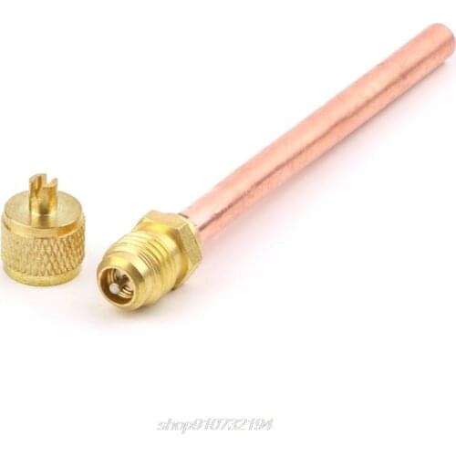 10pcs Air Conditioner Refrigeration Access Valves 6mm OD Copper Tube Filling Parts N12 20 Dropshipping