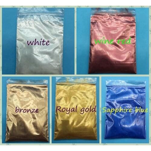 100g mix 5 packs 5 colors pearl pigment,mica powder,pearl effect flash powder Color pearl Metallic Acrylic paint
