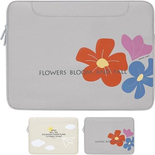 14inch Laptop Sleeve Bag Portable Light Splash Proof Plush Lining Easy to Carry Computer WaterProof For Macbook Notebook Case
