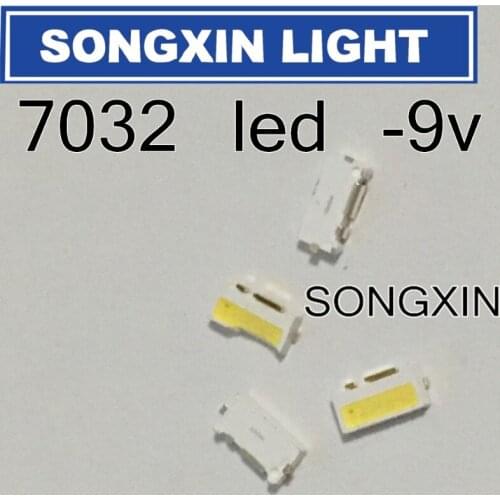 50PCS For SAMSUNG LED LCD Backlight TV Application LED Backlight Edge LED Series 2W 9V 7032 Cool white SVTE7032P3-GW lumens