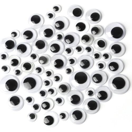 600/1000pcs 4-24mm Black Plastic Crafts Safety Eyes for Teddy Bear Soft Toy Animal Doll DIY Accessories