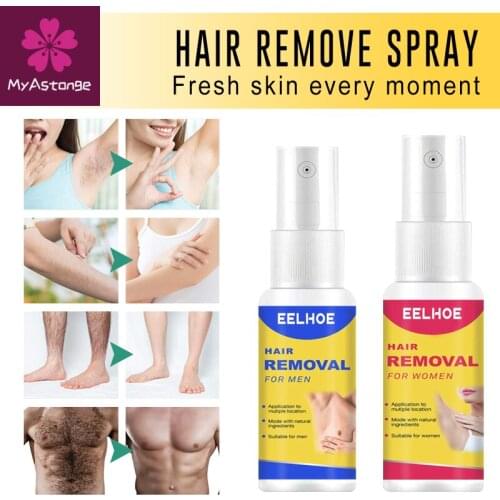 EELHOE Natural Hair Removal Spray No Pain Shave For Arm Leg Body Care Hair Removal Cream For Man And Women