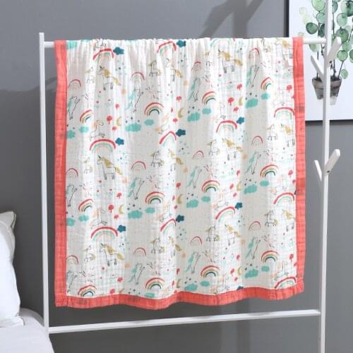 6 Layer Cotton Bath Towel With Wide Side For Children Antibacterial Baby Washing Gauze Cloth Cover Blanket Kindergarten New AB17