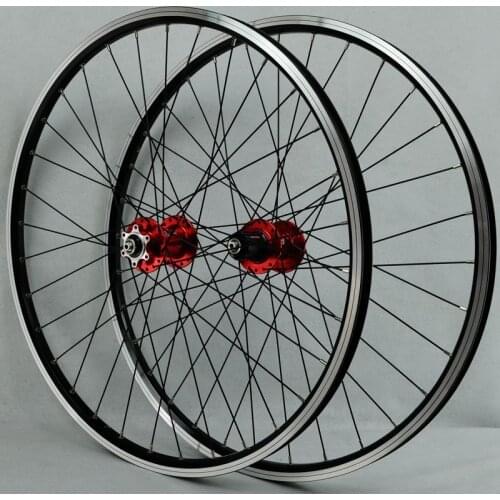 26 Inch Front 2 Rear 4 Bearing Palin Hub Disc Brake V Brake Ring Mountain Bike Wheel Set 7-11 Speed