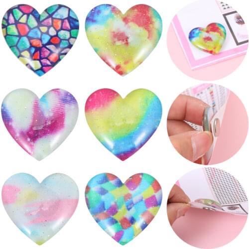 Multifunction Heart shaped Diamond Painting Magnet Cover Diamond Painting Tools Parchment Paper Cover Holder Fridge Magnet