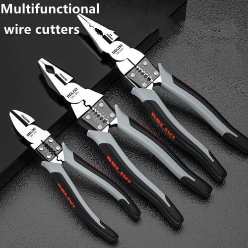 7''8''9'' Multifunction Pliers Set Wire Cutters/Diagonal Nose Pliers/Crimper Heavy Duty hardness and durability Hand Tools