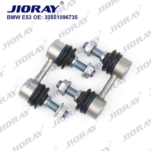 JIORAY Pair Rear Axle Sway Bar End Stabilizer Link Ball Joint For BMW X5 Series E53 3.0d 3.0i 4.4i 4.6is 4.8is 33551096735