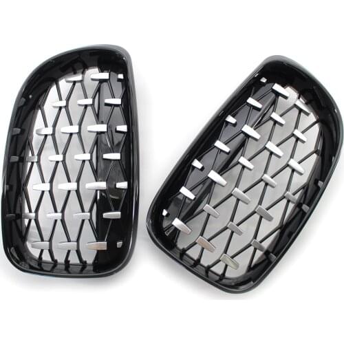 1 Pair Racing Grills Meteors Kidney Front Grille Auto Racing Grille for BMW 1 Series E87 2008-2011 Middle Grills Car Parts