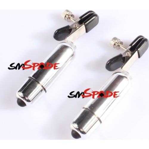 Vibrating nipple clamps metal breast clips sex toys nipple toy adult games unisex 10speed vibration adult sex product