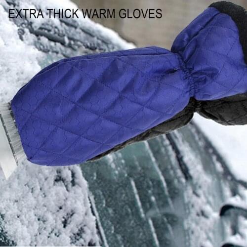 Waterproof Warm Ice Snow Frost Remover Shovel Mitt for Car Windscreen Window