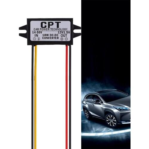 VODOOL 7-50V To 12V 5.5*2.5 DC Male Converter CPT Car Power Step Down Regulator Car Module Charging DC Converter Regulator