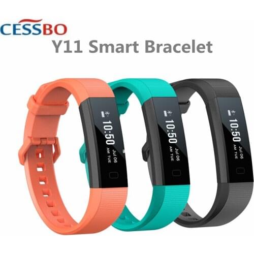 Y11 Heart Rate Smart Band Touch Screen Bluetooth Sports Waterproof Bracelet Outdoors Step Wristwatches Men Women Smart Fitness