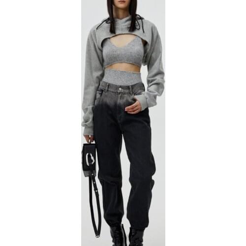 Za Women Summer Sexy Fashion Super Short Hoodie Hiohop Drawstring Long Sleeves Open Chest Easy Tops Ropa Mujer Clothes