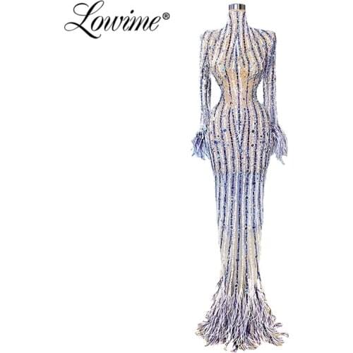 Dubai Evening Dress 2020 Mermaid Beaded Evening Gowns Abiye African Dresses Women Party Night Robe De Soiree Long Prom Dress
