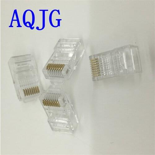100Pcs RJ45 CAT5E Ethernet 8P8C Cable Modular Plug Network Connector Jack