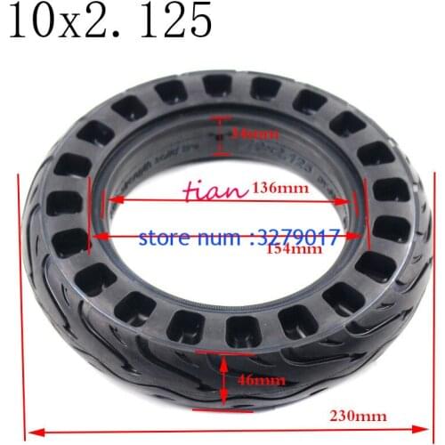 2019 Good Reputation 10x2.125 honeycomb Solid Tire for Smart Electric Balancing Scooter Folding E-Bike accesorios para motocross