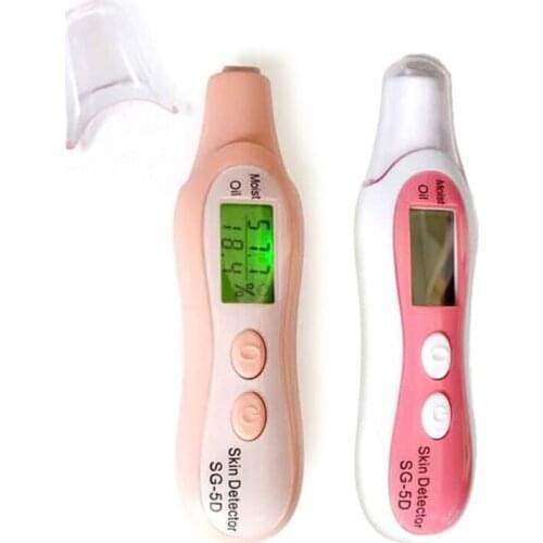 Skin Oil Content Analyzer,LCD Digital Precision Moisture Tester Skin Monitor Detector Face Care Tool for Beauty C1FF