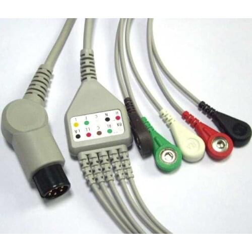 Free Shipping kmtkeramed for MINDRAY MEK COMEN,WELCH ALLYN,GOLDWAY,SPACELABS,PRO1000Biolight One-Piece Series Patient Cable