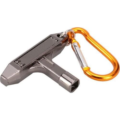 Black Drum Skin Tuning Key w/ Carabiner