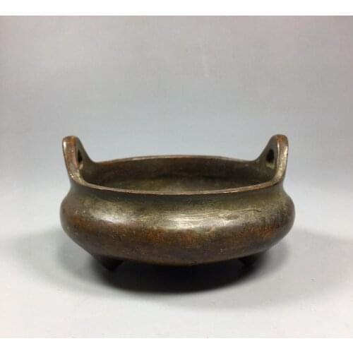Chinese Old Copper Collection Pure Copper Incense burner/Holder Sandalwood Censer Incense Incensory
