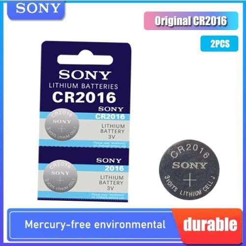 2PCS/lot Brand New SONY CR2016 Button Cell Battery 3V Lithium Batteries CR 2016 for Watch Remote Toy Computer Calculator Control