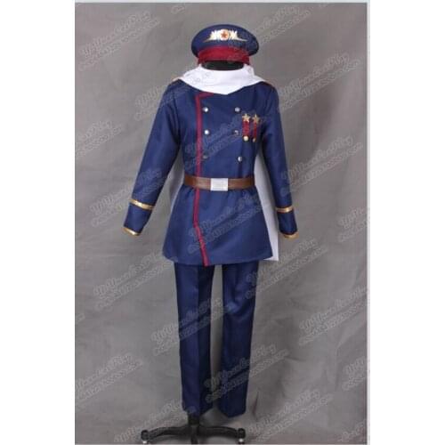 Axis Powers Hetalia APH Soviet Union Russia Ivan Braginsky Cosplay Costume Anime Custom Made Army Uniform