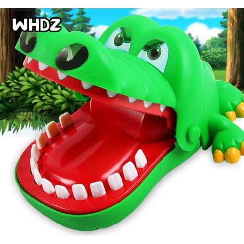 Hot Sell Creative Practical Jokes Mouth Tooth Alligator Hand Childrens Toys Family Games Classic Biting Hand Crocodile Game